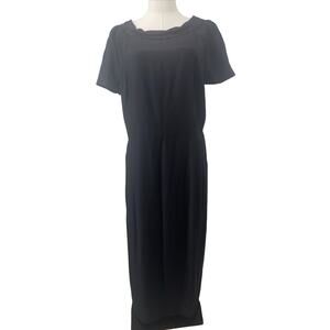 BODEN Women's Black Silk Blend Dress Sz US 10L WH592